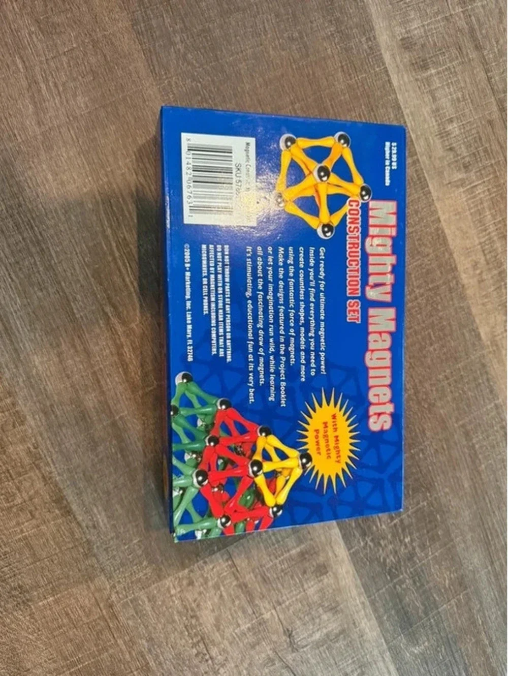 Mighty Magnets 92 Piece Construction Set Vintage Magnetic Building Toy 2005